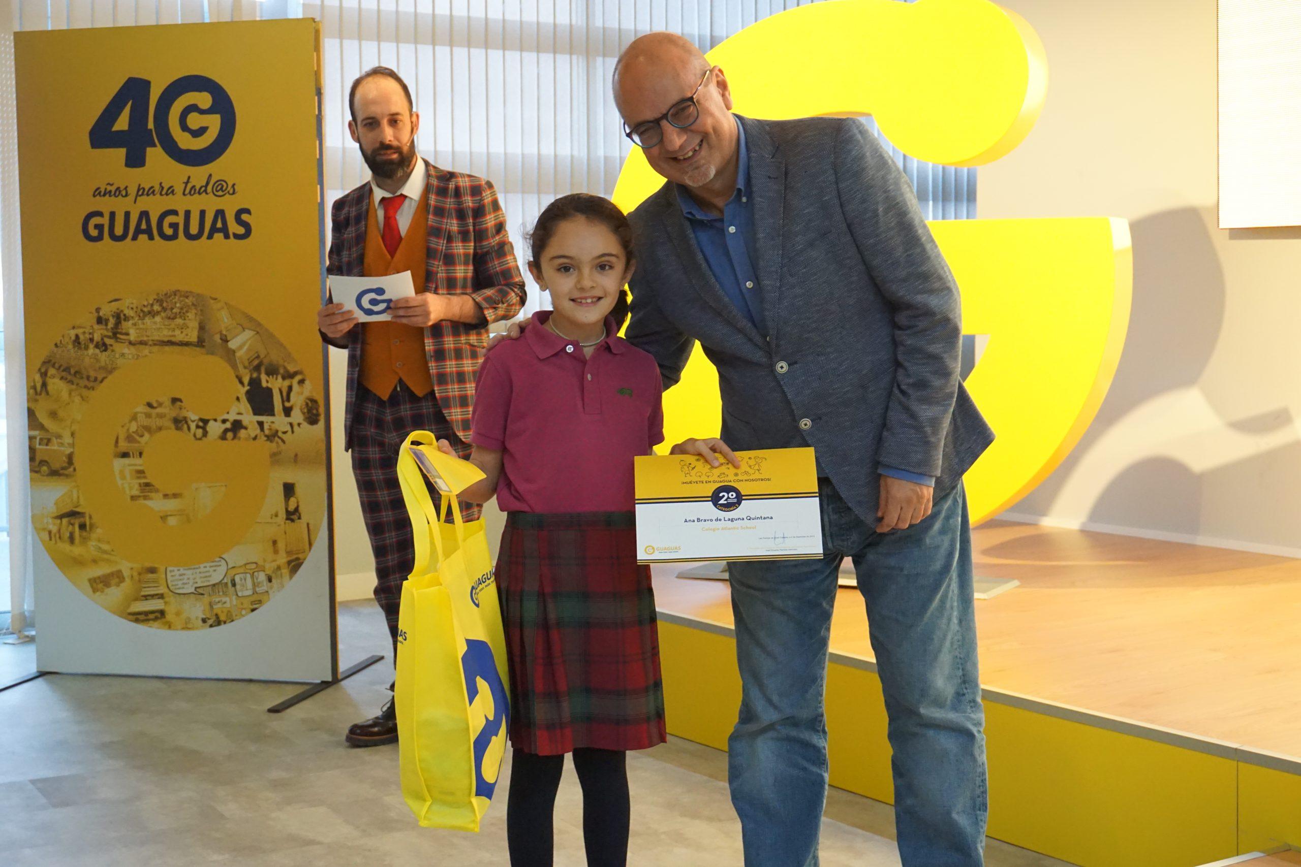 Ana Bravo de Laguna de 3EP finalista del Concurso de Dibujo de Guaguas Municipales